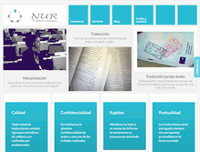Tablet Screenshot of nurtraducciones.com